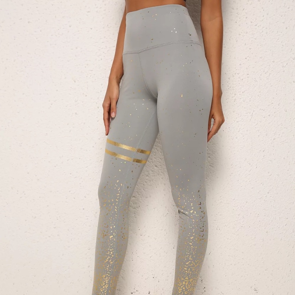 New 2020 golden print leggings